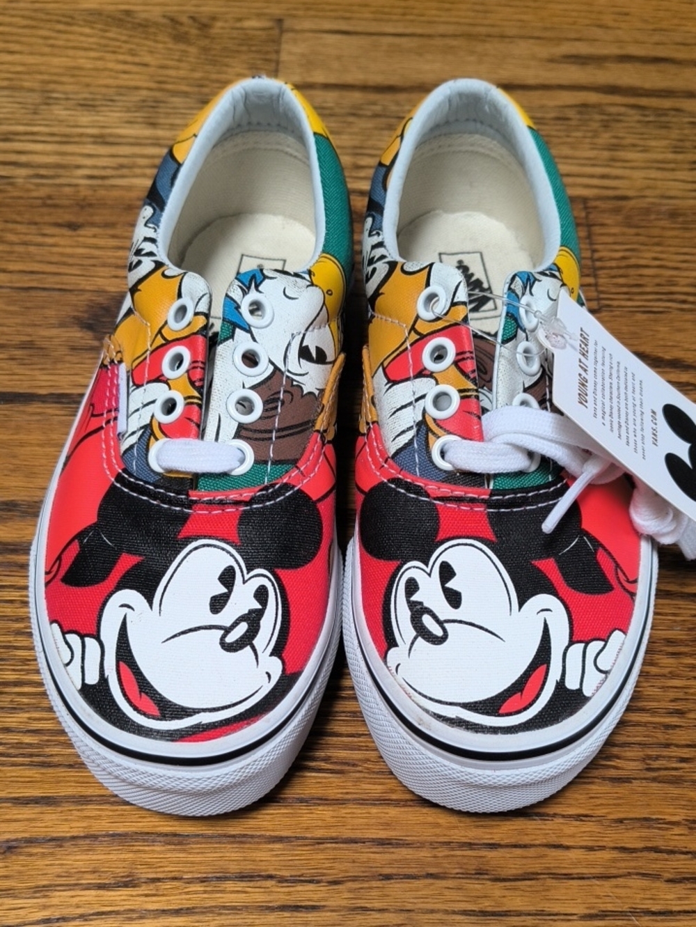 Kids Mickey Mouse Canvas Sneakers - Colorful Print